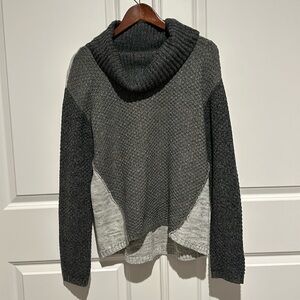 Grey Colorblock Sweater